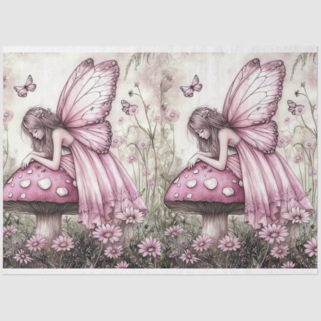 A Whimsy Coquette Fairy Series Design #6 Tissue Paper (Front)