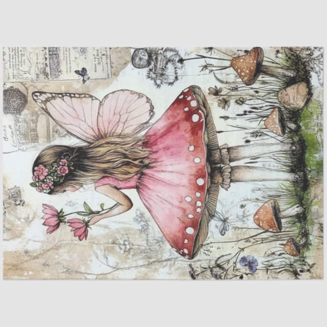 A Whimsy Coquette Fairy Series Design #9 Tissue Paper (Front)