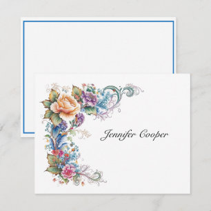 A Whimsy of Roses From Your Desk A Personal Card