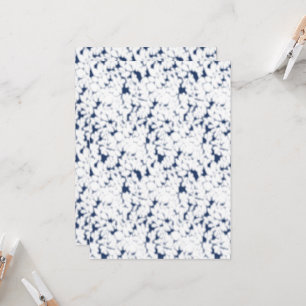 a white and blue background with a pattern invitation