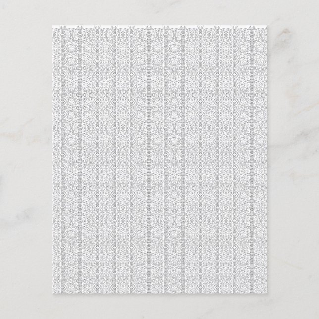 A white and grey geometric pattern fills the image flyer (Front)