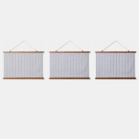 A white and grey geometric pattern fills the image