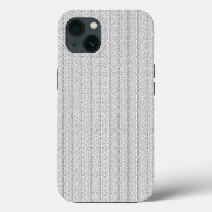 a white and grey wallpaper with a pattern on it iPhone 13 case