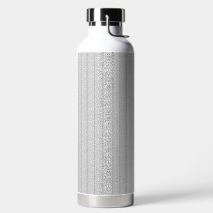 a white and grey wallpaper with a pattern on it water bottle