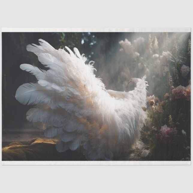 A White Angel Series Design 8 Tissue Paper (Front)