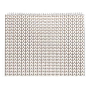 a white background with a brown pattern on it calendar