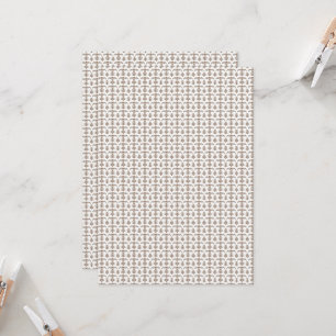 a white background with a brown pattern on it invitation
