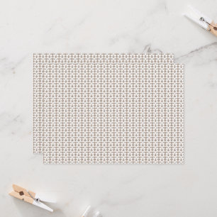 a white background with a brown pattern on it invitation
