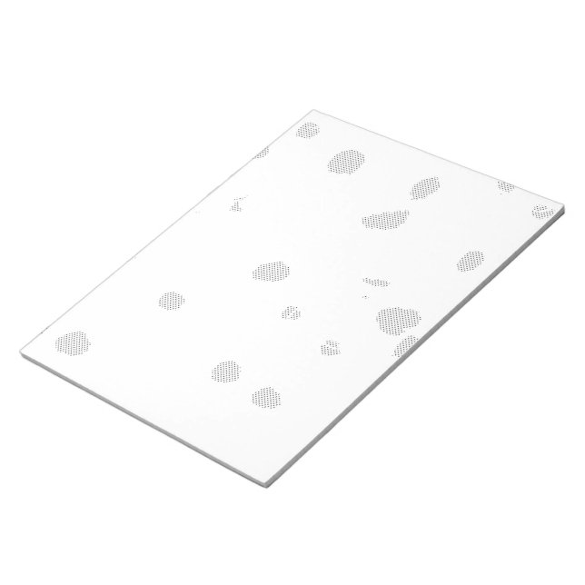 a white background with a lot of small dots notepad (Angled)