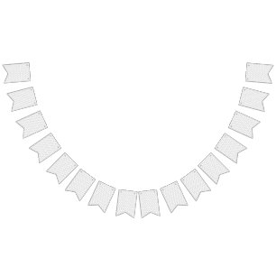 a white background with a pattern in the middle bunting