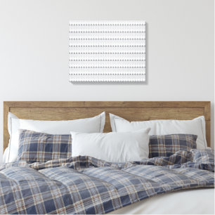 a white background with a pattern of circles canvas print