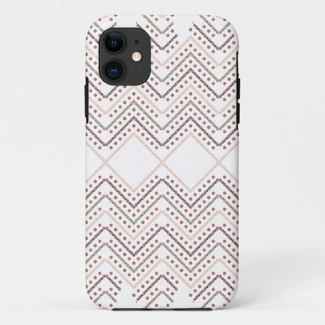 a white background with brown and red dots Case-Mate iPhone case (Back)