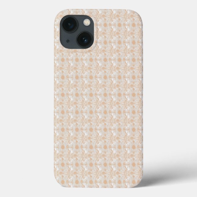 a white background with brown dots on it Case-Mate iPhone case (Back)