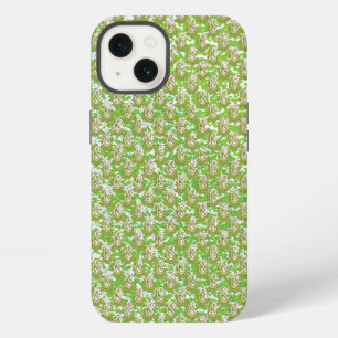a white background with brown dots on it iPhone 13 case