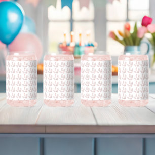 a white background with pink leaves on it can glass