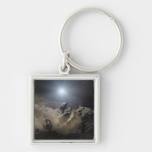 A white dwarf star key ring (Front)