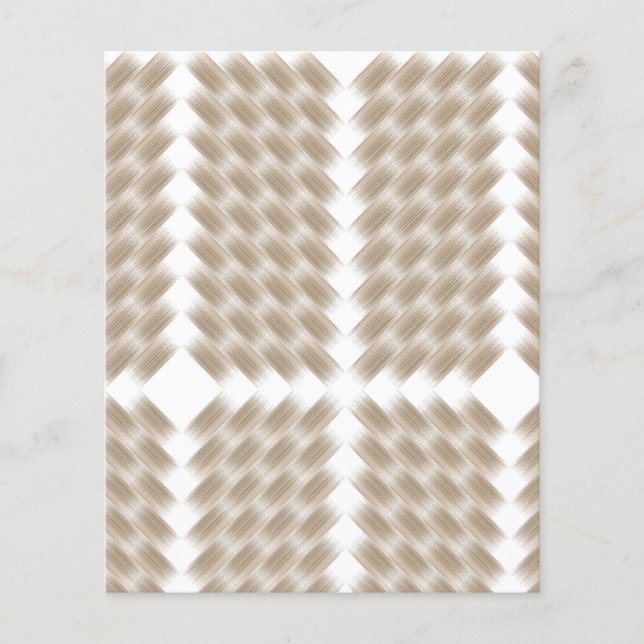 A white, equilateral triangle centred on a plain  flyer (Front)