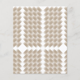 A white, equilateral triangle centred on a plain  flyer