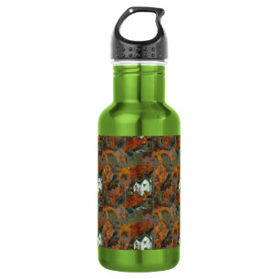 A White House & Autumn Trees 532 Ml Water Bottle