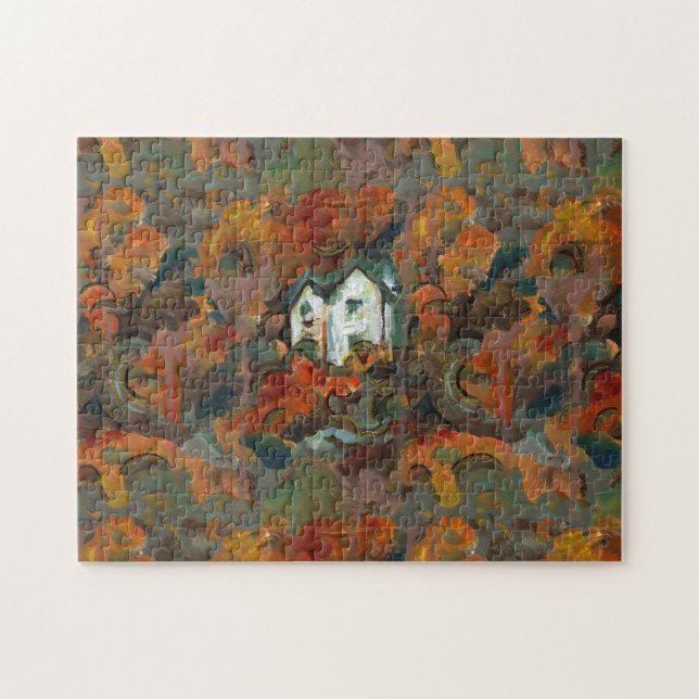 A White House & Autumn Trees Jigsaw Puzzle (Horizontal)