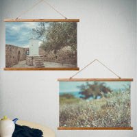 A White Lighthouse and an Olive Tree