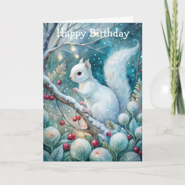 A White Squirrel Card (Front)