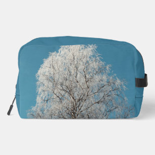 A White Willow Tree Against Cloudless Blue Sky Dopp Kit