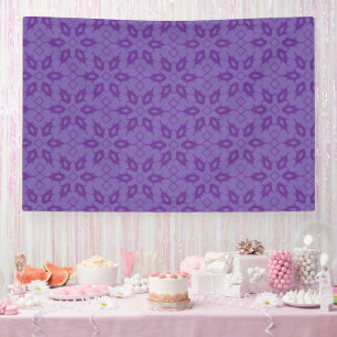 A white wrapping paper with a repeating pattern of banner
