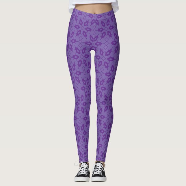 A white wrapping paper with a repeating pattern of leggings (Front)