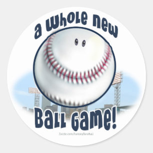 A Whole New Ball Game! Sticker