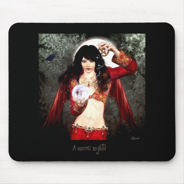 A wicca night mouse pad (Front)