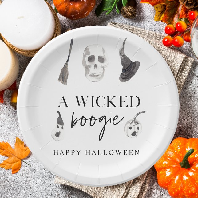 A Wicked Boogie | Happy Halloween Paper Plate (Creator Uploaded)