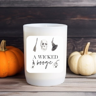 A Wicked Boogie   Happy Halloween Square Sticker