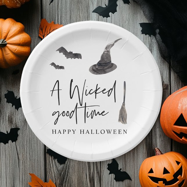 A Wicked Good Time | Happy Halloween Paper Plate (Creator Uploaded)