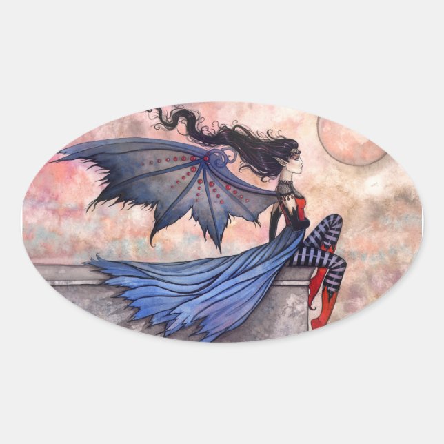 A Wicked Wind Gothic Vampire Fairy Stickers (Front)