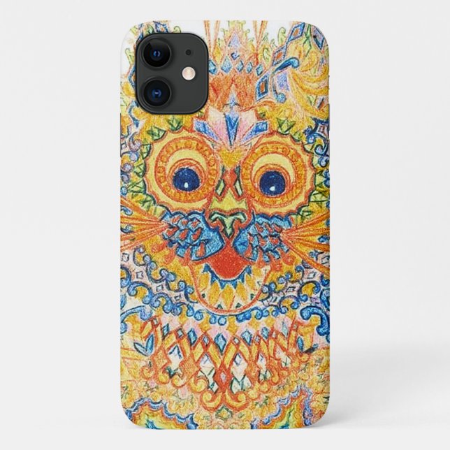 A Wide Eyed Cat, Louis Wain Case-Mate iPhone Case (Back)