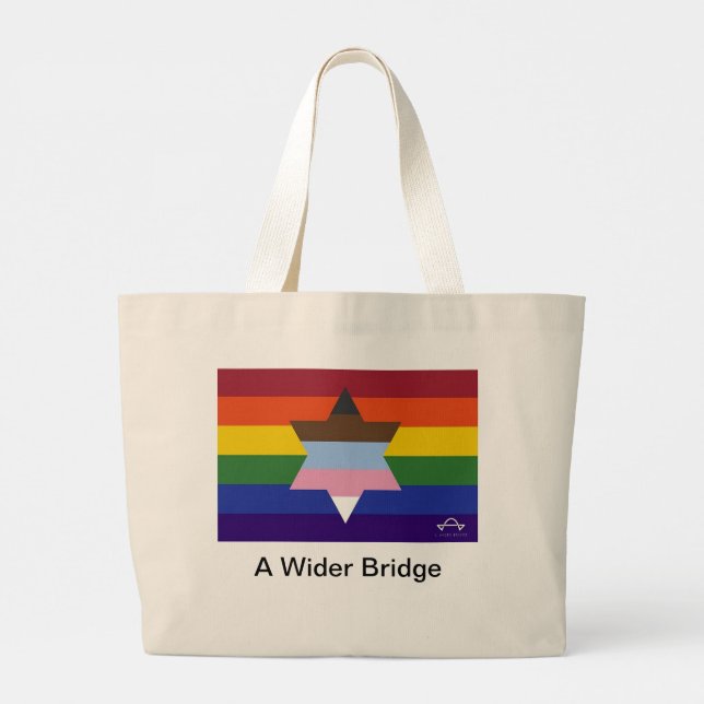 A Wider Bridge Flag Tote Bag (Back)