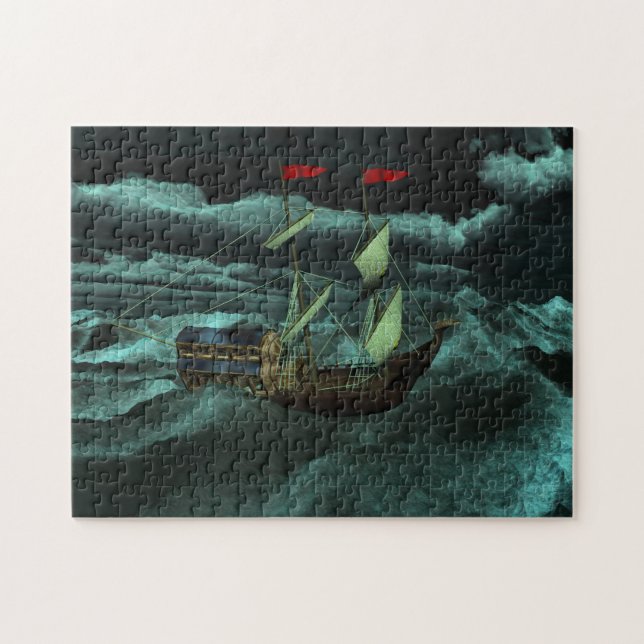 A Wild and Stormy Sea Puzzle (Horizontal)