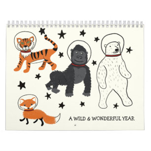 A Wild and Wonderful Year Illustrated Calendar