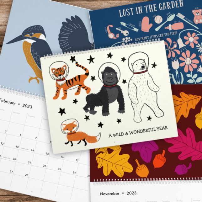 A Wild and Wonderful Year Illustrated Calendar (Creator Uploaded)