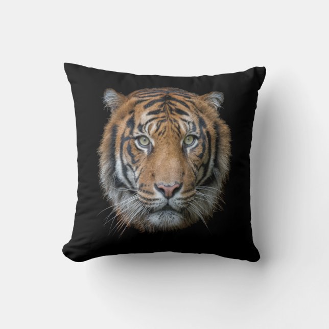 A wild Bengal Tiger face Cushion (Front)