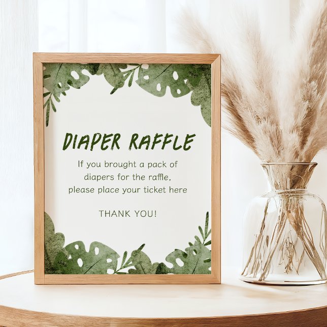 A Wild One Is On The Way Safari Baby Diaper Raffle Poster (Creator Uploaded)