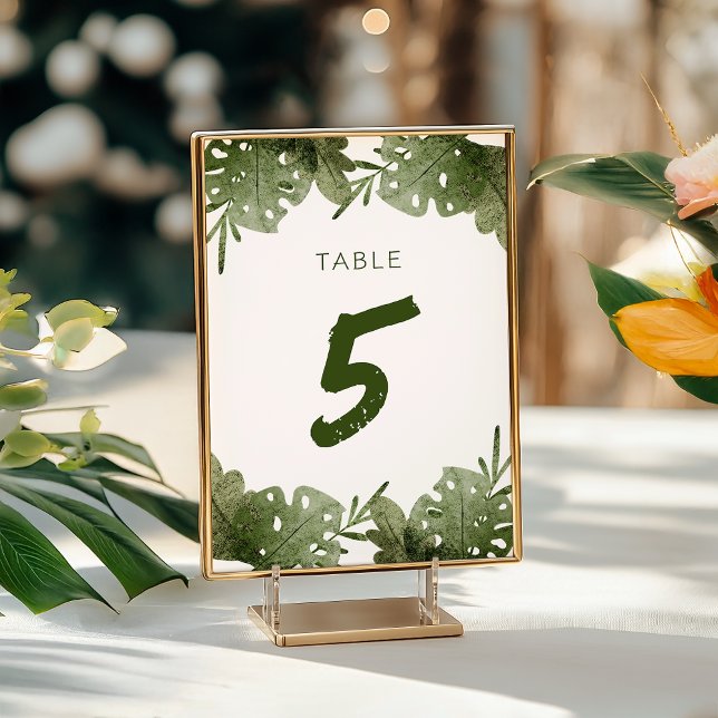 A Wild One Is On The Way Safari Baby Shower Table Number (Creator Uploaded)