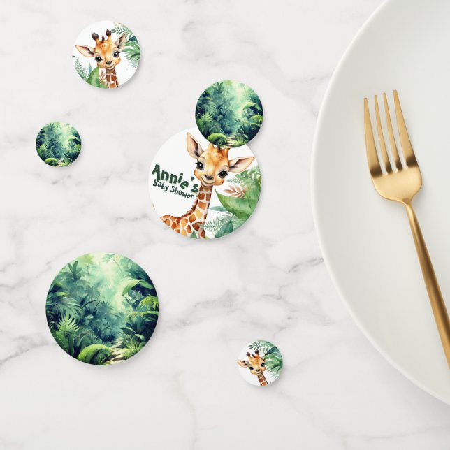 A Wild One Safari Baby Shower African Jungle Green Confetti (Group)