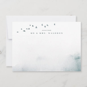 A Wildflower Wedding Flat Thank You Card