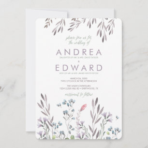 A Wildflower Wedding Invitation