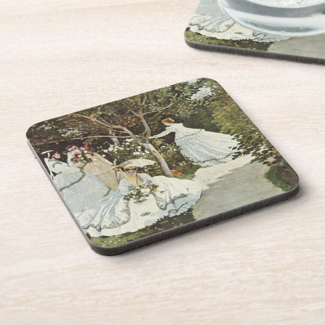 A Windmill at Zaandam Claude Monet    Coaster (Left Side)