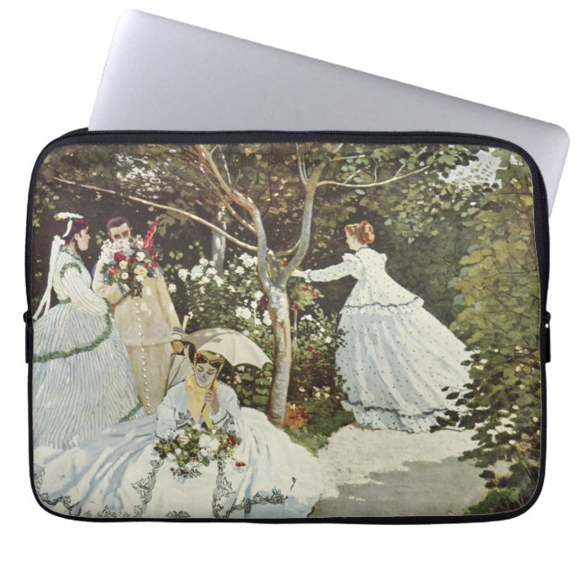 A Windmill at Zaandam Claude Monet     Laptop Sleeve (Front)