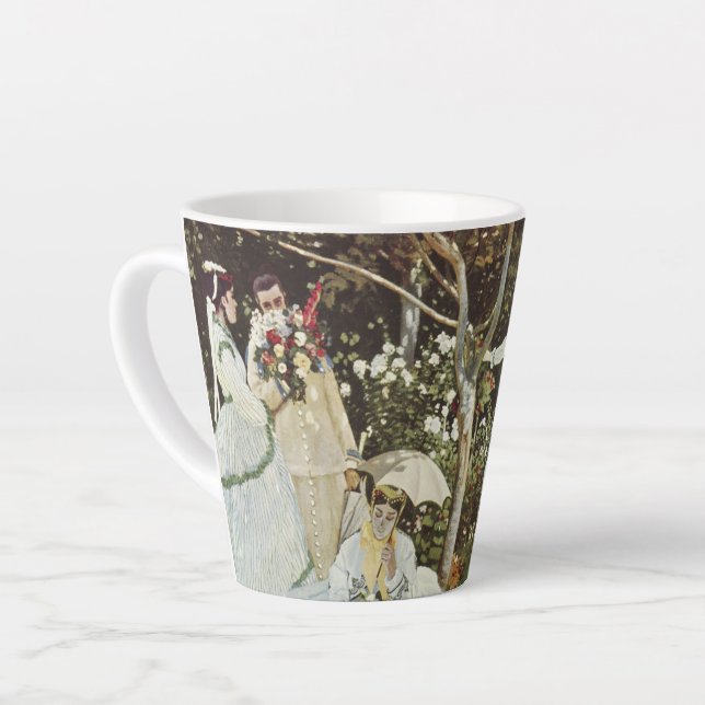 A Windmill at Zaandam Claude Monet        Latte Mug (Left Angle)