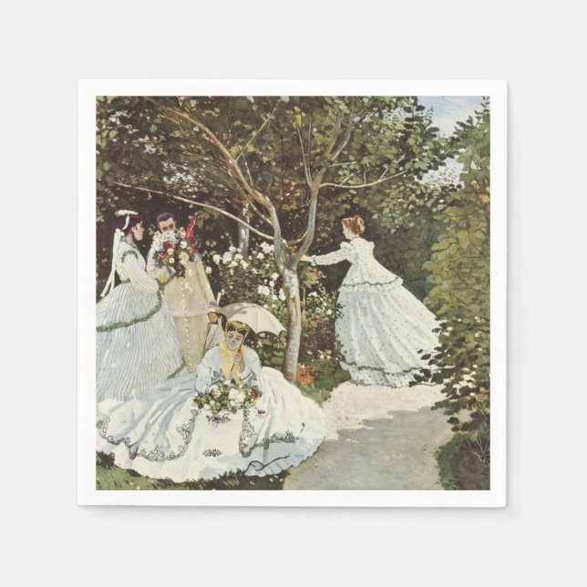 A Windmill at Zaandam Claude Monet      Napkin (Front)